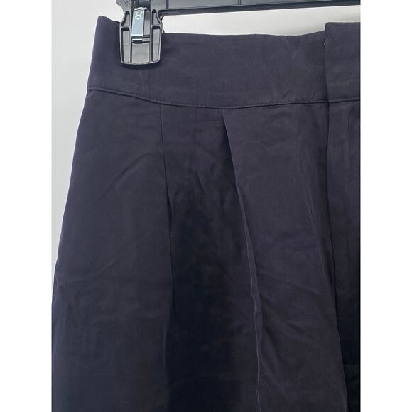 TED BAKER LONDON Women's Navy Pleated Wide-Leg High-Rise Pant SZ 1/US4 - Picture 4 of 10
